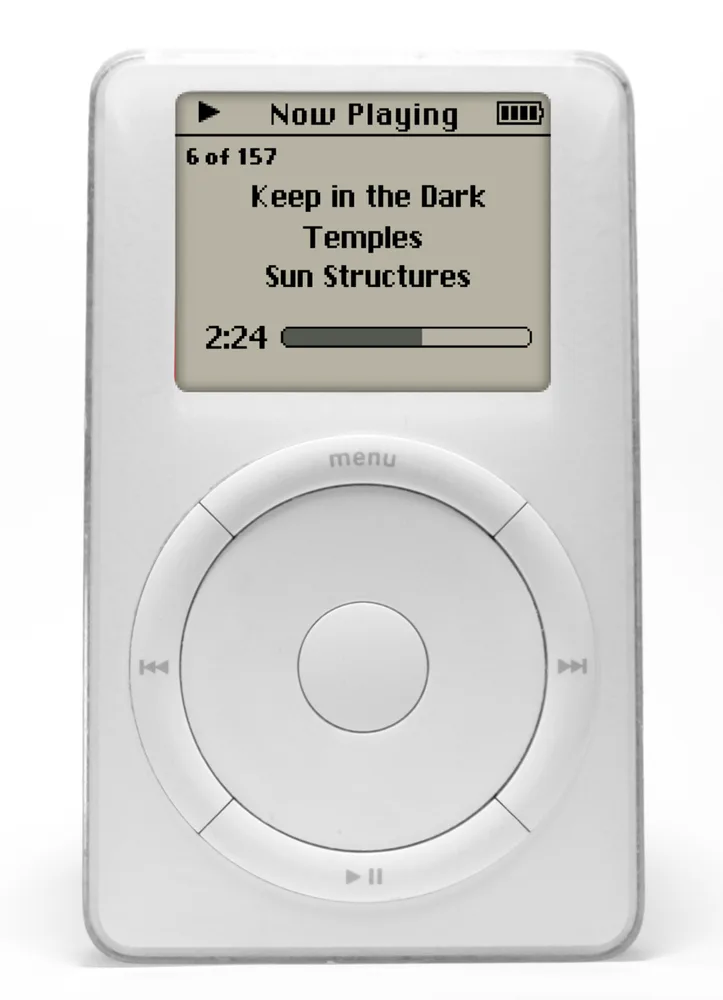 First-generation iPod with mechanical scroll wheel