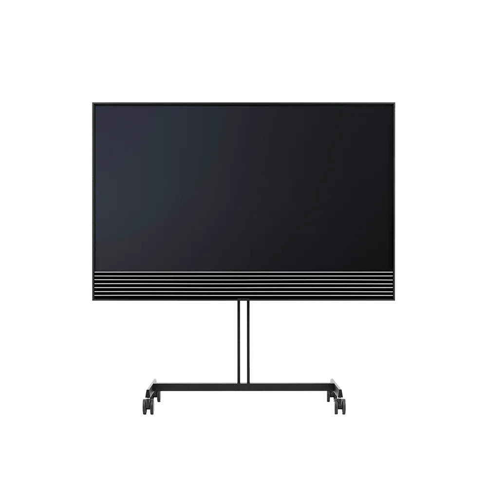 BeoVision Horizon on its wheeled stand
