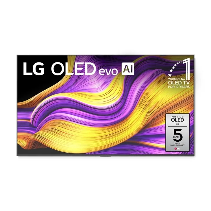 LG OLED evo G-series gallery TV, front view